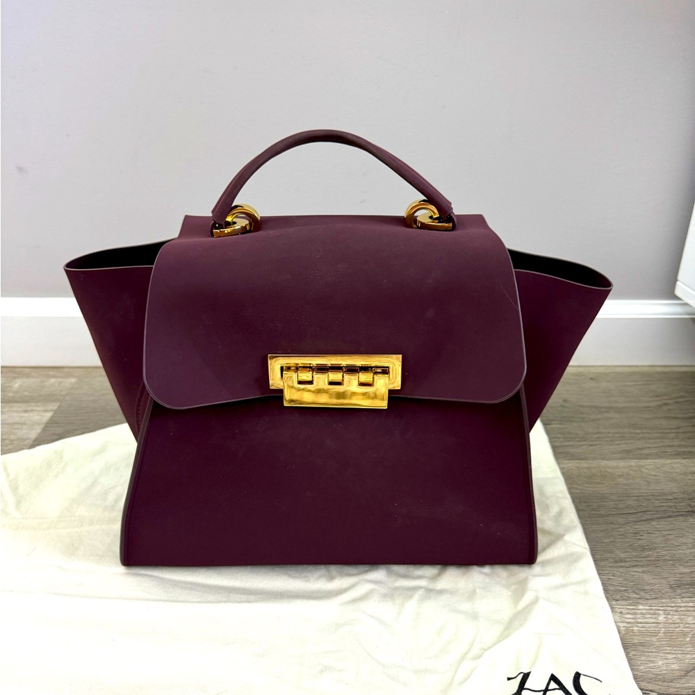 Zac Zac Posen elegant bag Purple suede